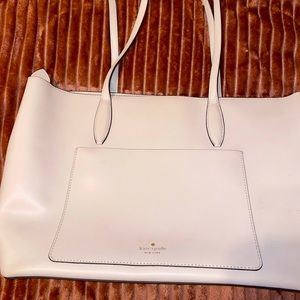 NWOT Kate Spade Large Pocket Tote Smooth Leather Blush Beige